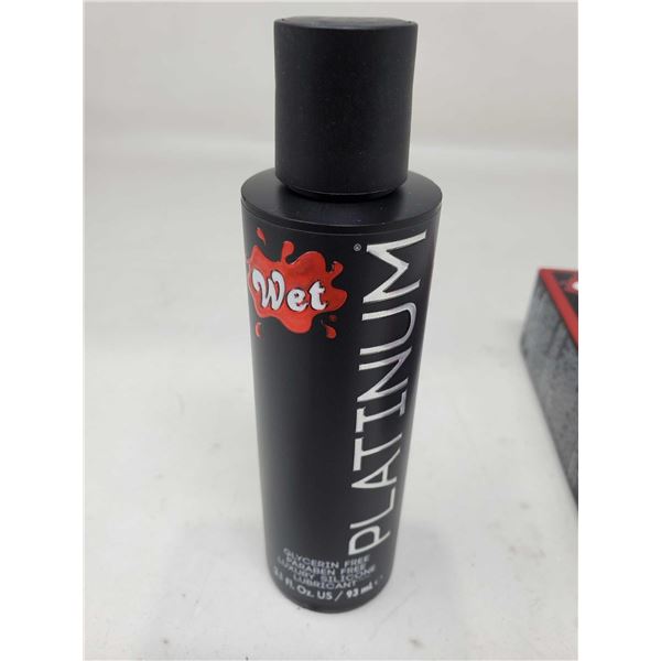 Wet Platinum Silicone Based Personal Lubricant 2X 93ml
