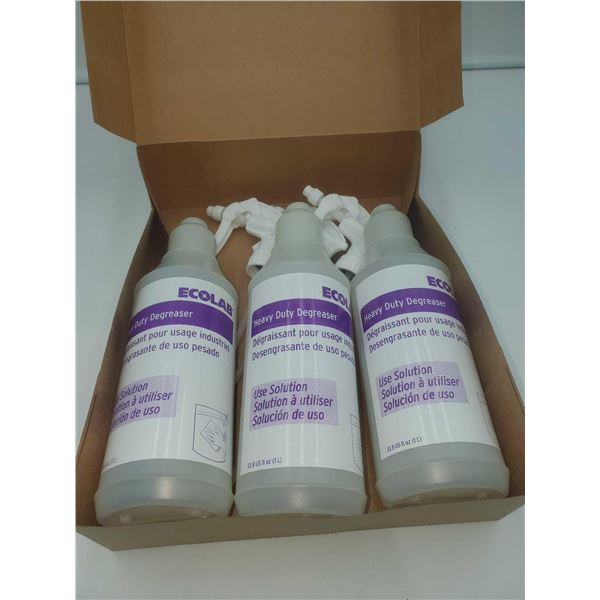 Lot of 3 EcoLab Model 92211185 1L Spray Bottles