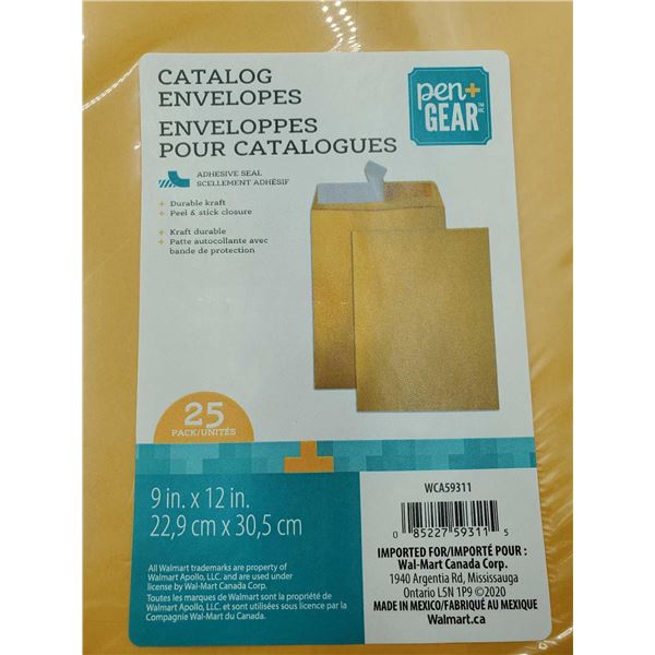 Pen + Gear Peel & Stick Catalog Envelopes 10x13" - 20x5