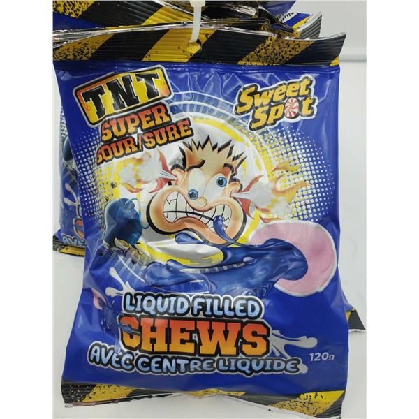 TNT Super Sour Liquid Filled Chews 6X120g