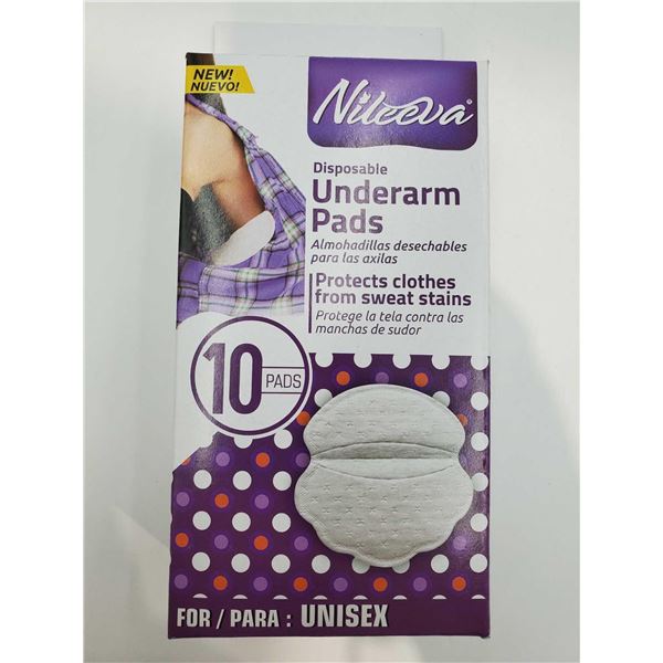 Nileeva Disposable Underarm Pads (2 x 10)