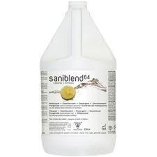 Saniblend 32 Lemon Industrial Disinfectant Cleaner 4L Jug