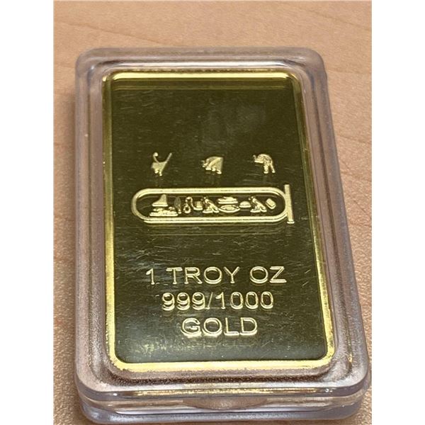 Fine .999 Gold Clad one Ounce Wafer Bar