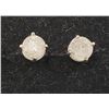 Image 2 : 14K White Gold Diamonds(0.72Ct,I2-I3,G-H) Lady'S Cast Stud Earrings (~weight 0.79g), Made in Canada,