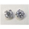 Image 1 : 10K White Gold Moissanites(1.65ct) Lady'S Cast Stud Earrings (~weight 0.76g), Made in Canada, Apprai