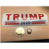 Image 1 : 2020 Donald Trump - President of the United State Comemerative Coin & Sticker & Skull Ring