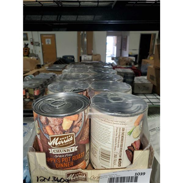 Merrick Chunky Pappy's Pot Roast Dinner Canned Dog Food (12 x 360g)