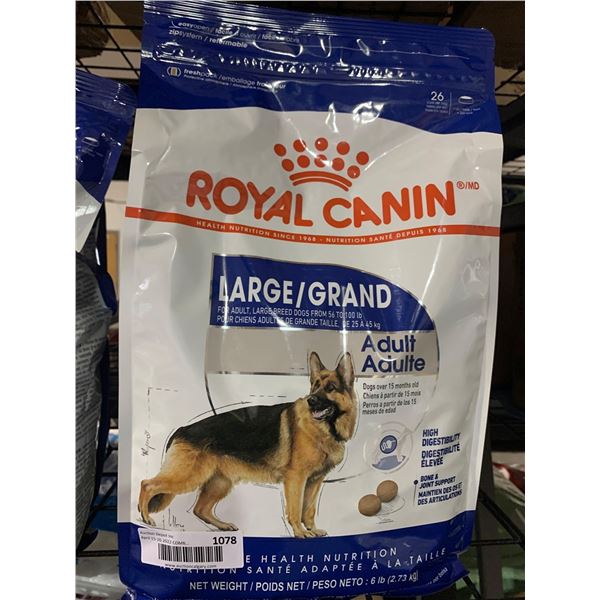 Royal Canin Large Breed Adult Dog Food 2x 6Lb Bag