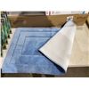 Image 2 : *NEW* - Light Blue Large Sized Bathroom Rug with Rubberized Bottom
