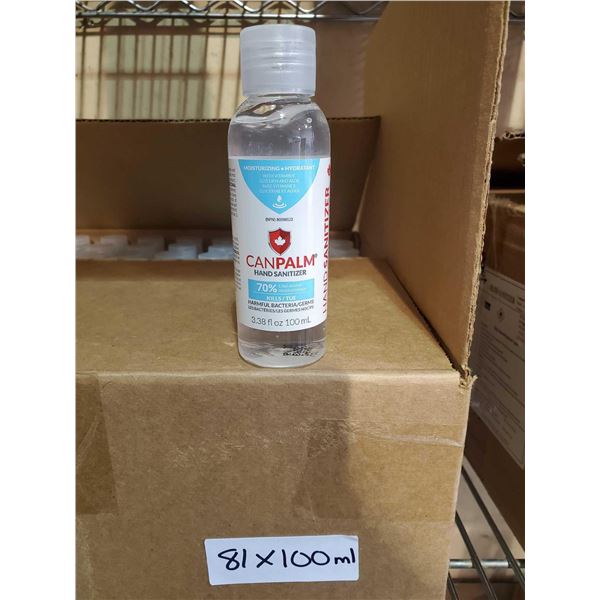 CanPalm Hand Sanitizer with Aloe (100ml x 81)