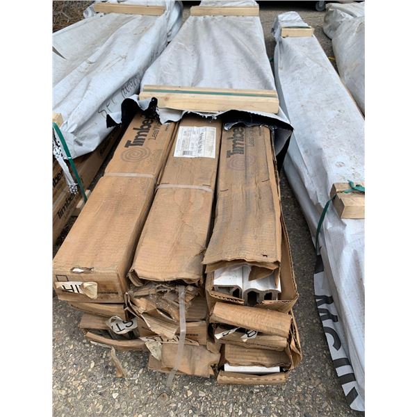 PALLET LOT OF 12 CASE - Timbertech Express Composite Deck Rail Packs - 8 ft costal white