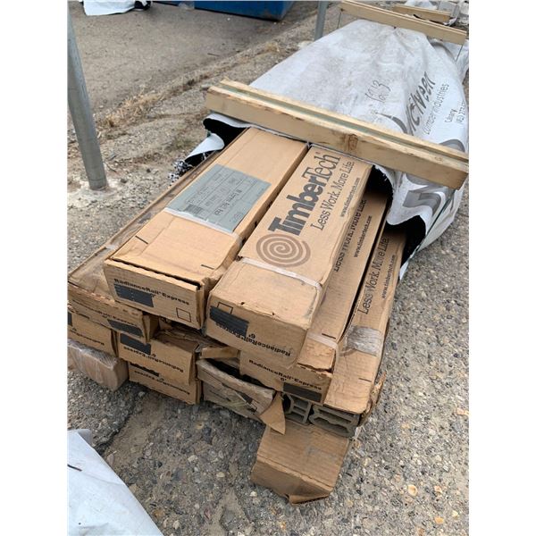 PALLET LOT OF 12 CASE - Timbertech Express Composite Deck Rail Pack - 6 ft Classic Black