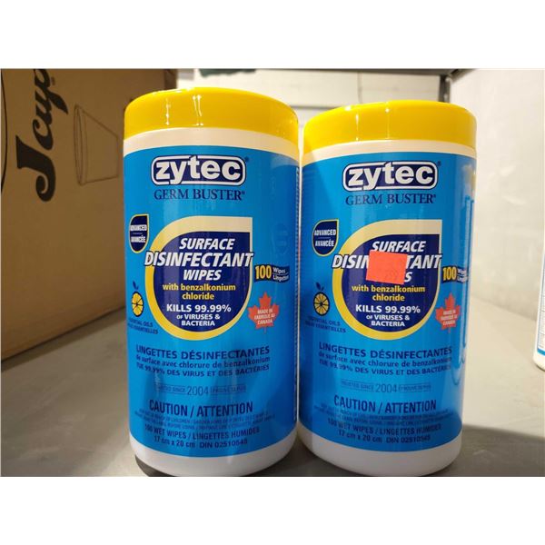 Zytec Surface Disinfectant wipes (2 x 100)