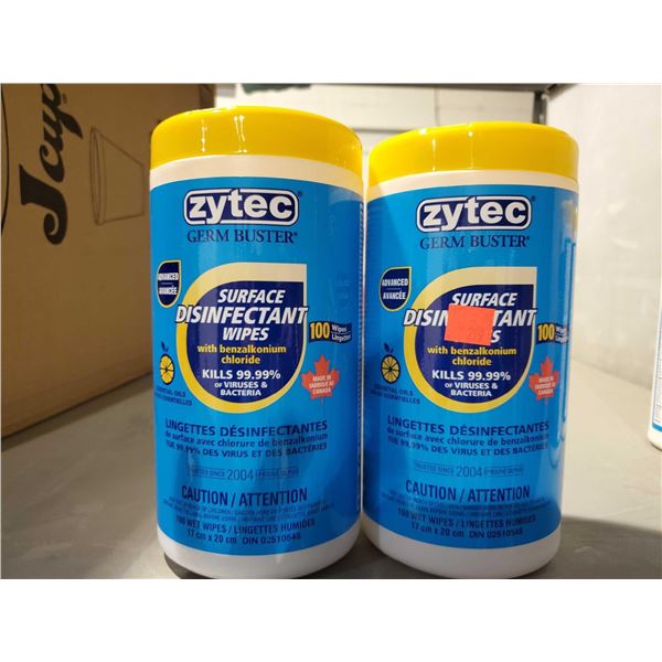Zytec Surface Disinfectant wipes (2 x 100)