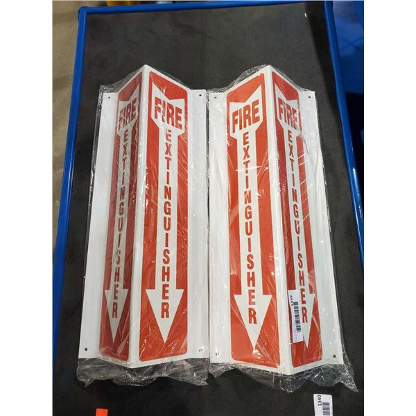 NEW Fire Extinguisher Corner Signs