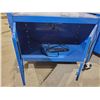 Image 4 : Uline Rolling Stock warehouse 4 Wheel Cart/Cabinet with lock and power bar like new (32in x 20in x 4