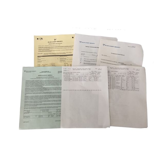 The Dog Jackson Briggs (Channing Tatum) Lot of Deployment Paperwork Movie Props