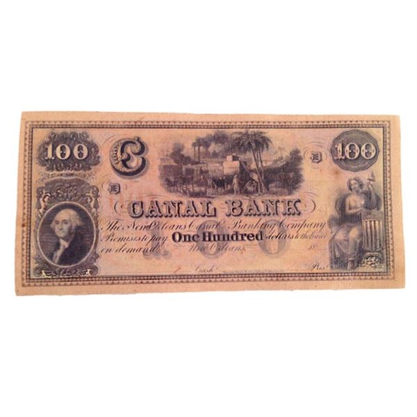 Django New Orleans Canal $100 Bank Note Movie Props