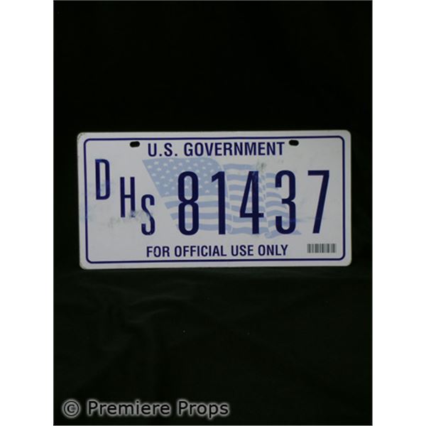 Crossing Over Chris' (Sean Penn) License Plate Movie Props