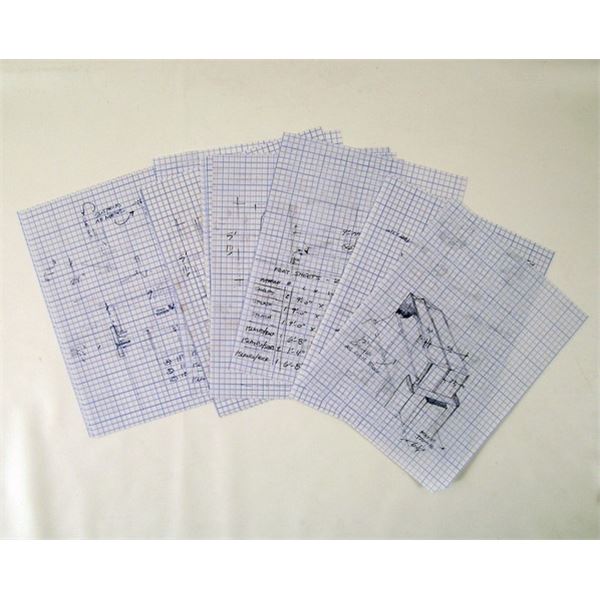 Prisoners Detective Bob Taylor (David Dastmalchian) Blueprint Drawings Movie Props