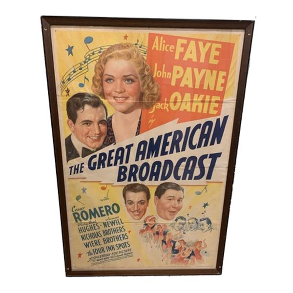 The Great American Broadcast Movie Poster Litho