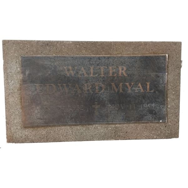 The Dog Walter Edward Myal Gravestone Movie Props