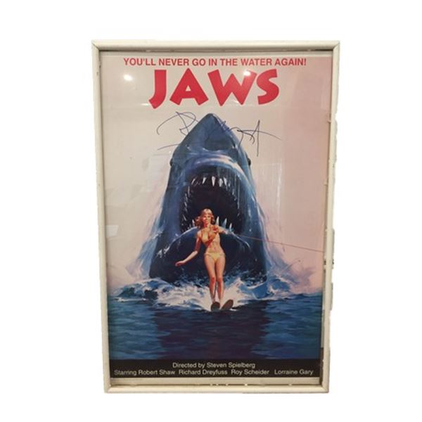 Jaws Richard Dreyfuss Signed Movie Poster