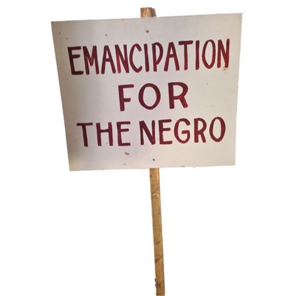 Django Anti Slavery Sign Movie Props