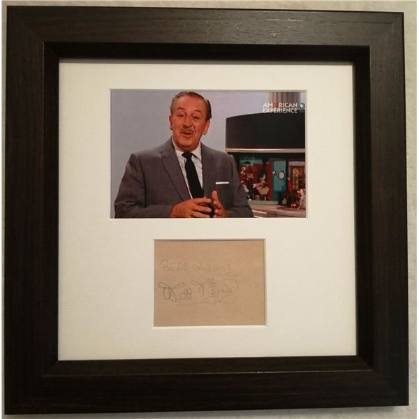 Walt Disney autograph. (1901-1966).