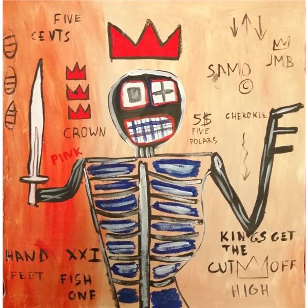 Jean-Michel Basquiat Artwork. (1960-1988). Untitled.