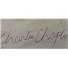 Image 2 : Charlie Chaplin autograph. (1899-1977).