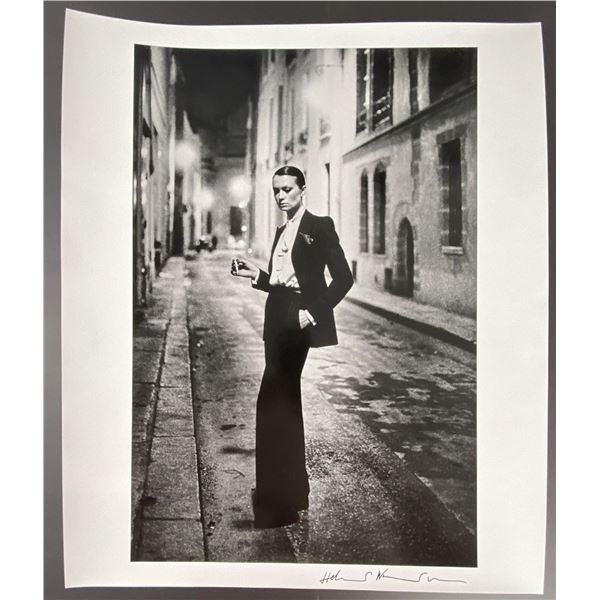 Photographer: Helmut Newton - RUE AUBRIOT I - French Vogue Paris 1985.