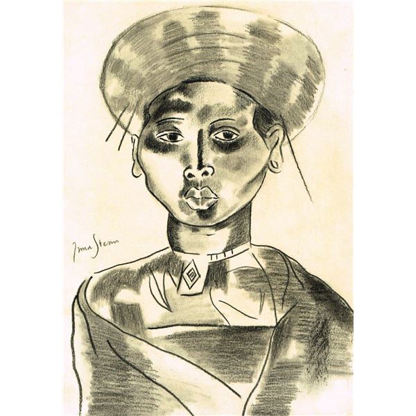 Irma Stern (1894-1966) - Drawing of an African Woman