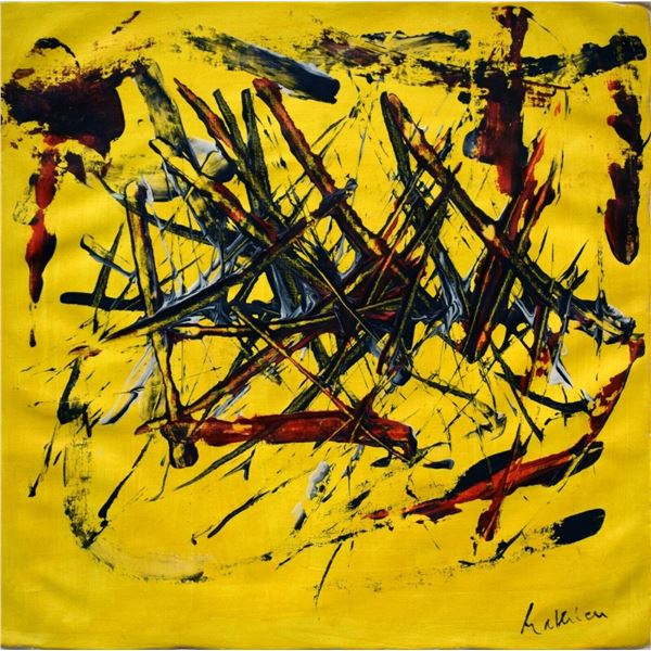 Georges Mathieu (1921-2012): Untitled painting.