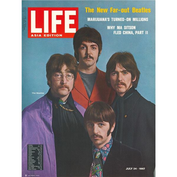 The Beatles Life Magazine Newsstand Poster