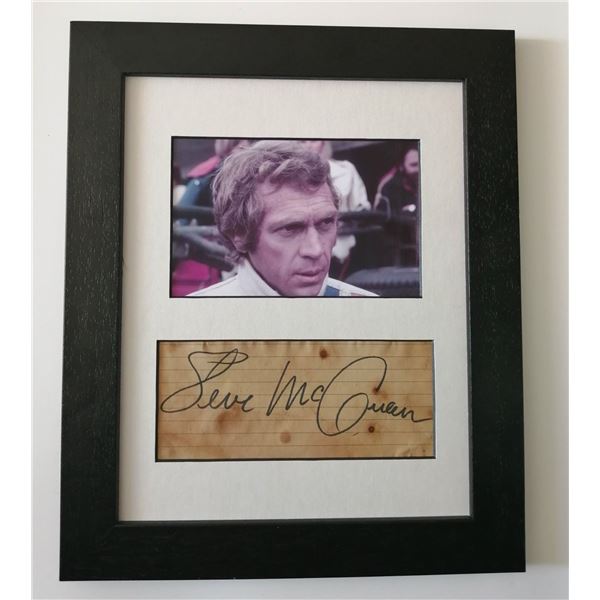 Steve McQueen autograph (1930-1980).