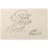 Image 1 : Matt Groening drawing of Groundskeeper Willie.(1954-).