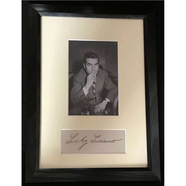 Lucky Luciano autograph (1897-1962).