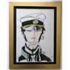 Image 1 : Hugo Pratt drawing of Corto Maltese (1927-1995).