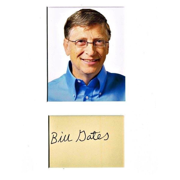 Bill Gates autograph (1955-).