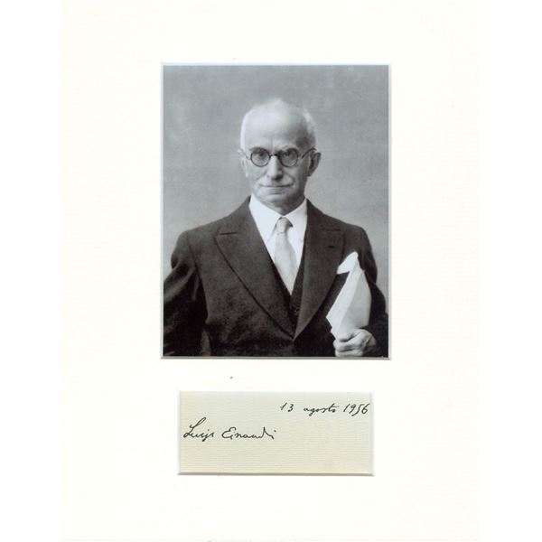 Lugi Eindudi autograph. (1874-1961).