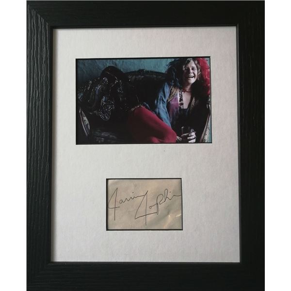 Janis Joplin autograph. (1943-1970).