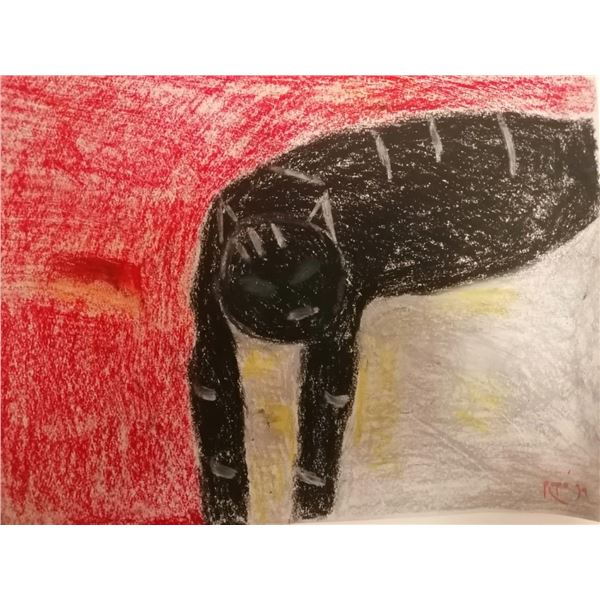 Popo Iskander - Black cat (1927-2000).