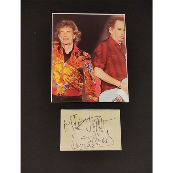 Mick Jagger/Keith Richards autograph.