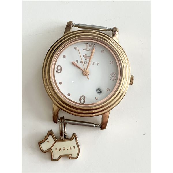 Radley Darlington Rose Gold Watch with Date White Dial & Charm RY2006 PH31232