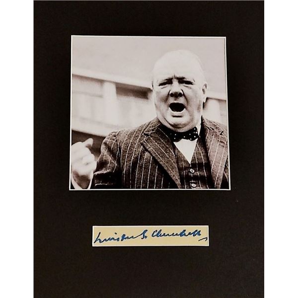 Sir Winston Churchill autograph.