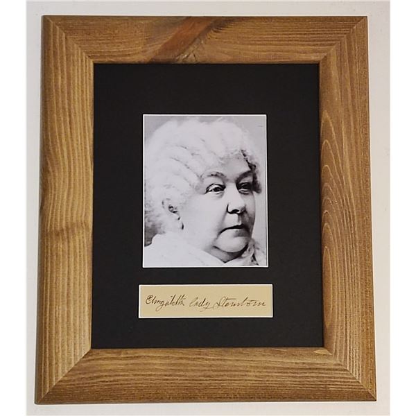 Elizabeth Cady Stanton signature.
