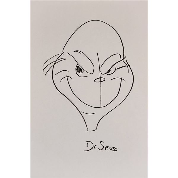 DRAWING OF 'THE GRINCH' BY THEODOR SEUSS GEISEL.