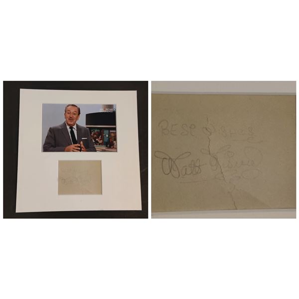 WALT DISNEY AUTOGRAPH.