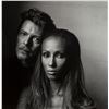 Image 1 : IRVING PENN - DAVID BOWIE AND IMAN 1994.